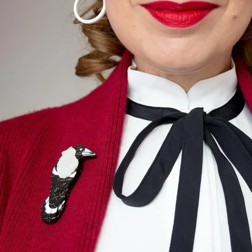 Erstwilder Marjorie Magpie Brooch* Brooches