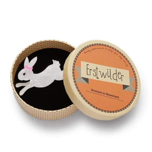 Erstwilder Marshmallow Rabbit Brooch* Brooches