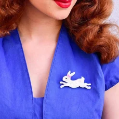 Erstwilder Marshmallow Rabbit Brooch* Brooches