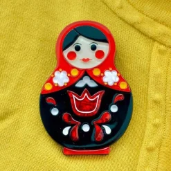 Erstwilder Matryoshka Memories Toy Brooch* Brooches