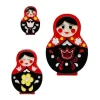 Erstwilder Matryoshka Memories Toy Brooch Set* Brooches