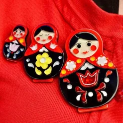 Erstwilder Matryoshka Memories Toy Brooch Set* Brooches