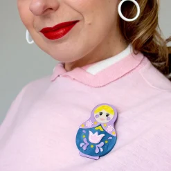 Erstwilder Matryoshka Memories Toy Brooch* Brooches