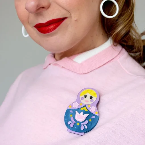 Erstwilder Matryoshka Memories Toy Brooch* Brooches