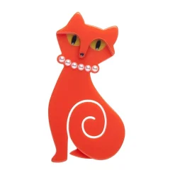 Erstwilder Meow At Midnight Brooch* Brooches