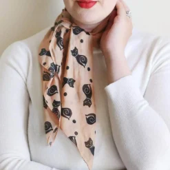 Erstwilder Meow At Midnight Head Scarf* Scarves