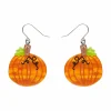 Erstwilder Midnight Magic Pumpkin Drop Earrings* Earrings