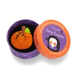 Erstwilder Midnight Magic Pumpkin Mini Brooch* Brooches
