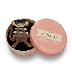 Erstwilder Moe The Monkey Lover Brooch* Brooches