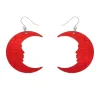 Erstwilder Moon Mirror Drop Earrings - Red* Essential Earrings