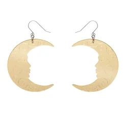 Erstwilder Moon Mirror Drop Earrings - Gold* Essential Earrings
