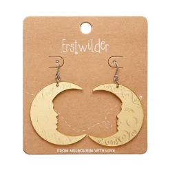Erstwilder Moon Mirror Drop Earrings - Gold* Essential Earrings