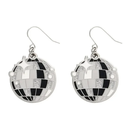Erstwilder Mosaic Mirror Enamel Drop Earrings* Enamel Earrings