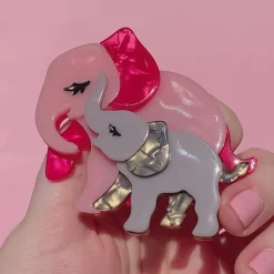 Erstwilder Mother Ella Elephants Brooch* Brooches