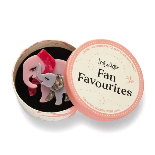 Erstwilder Mother Ella Elephants Brooch* Brooches