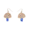 Erstwilder Mushroom Textured Resin Drop Earrings - Blue* Essential Earrings