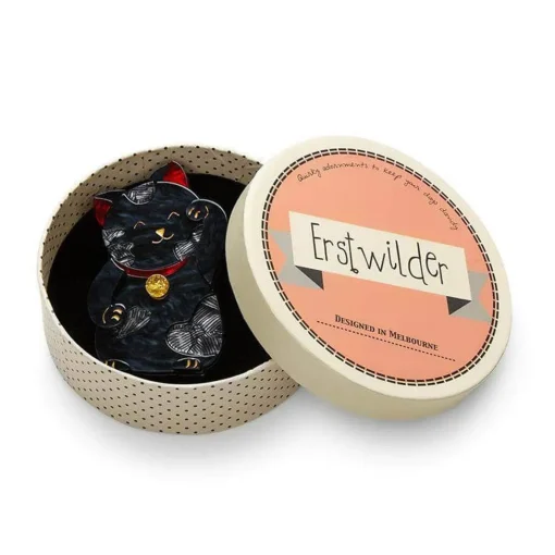 Erstwilder Neko The Beckoner Brooch* Brooches