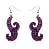 Erstwilder Nouveau Chunky Glitter Resin Drop Earrings - Purple* Essential Earrings
