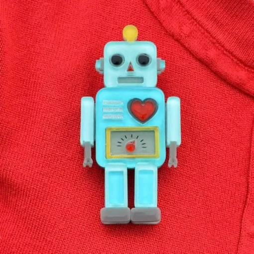 Erstwilder Nuts And Bolts Robot Brooch* Brooches