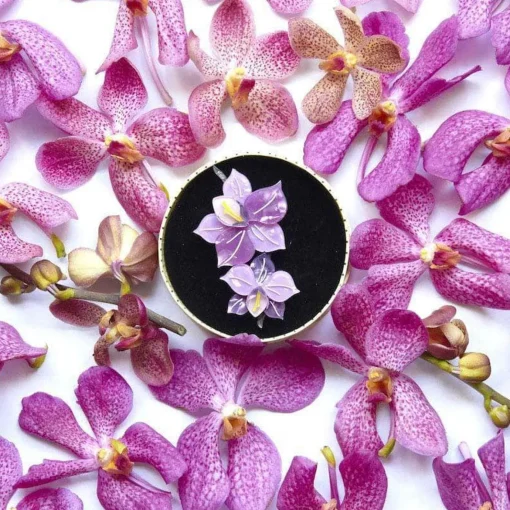 Erstwilder Opulent Orchidaceae Brooch* Brooches