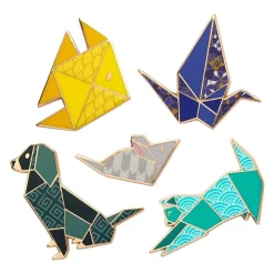 Erstwilder Origami Enamel Pin Pack - 5 Piece* Enamel Pins
