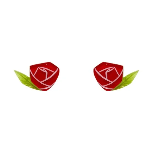 Erstwilder Painted Rose Earrings* Earrings