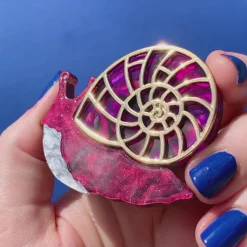 Erstwilder Painted Shell Brooch* Brooches