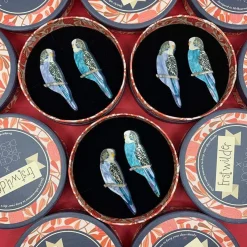 Erstwilder Pair O' Keets Brooch Set* Brooches