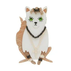Erstwilder Papa Don'T Preach Cat Brooch* Brooches