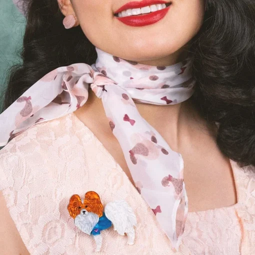 Erstwilder Papillon En Bleu Brooch* Brooches