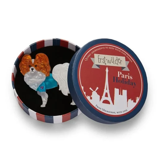 Erstwilder Papillon En Bleu Brooch* Brooches