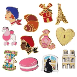 Erstwilder Paris Holiday Enamel Pin Pack - 12 Piece* Enamel Pins