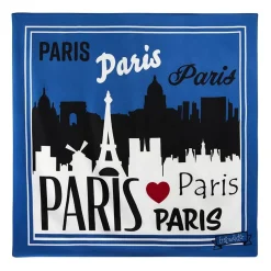 Erstwilder Paris Skyline Square Scarf - Blue* Scarves