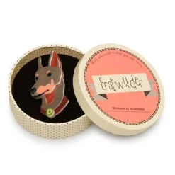 Erstwilder Patrick Pinscher Dog Brooch* Brooches