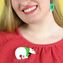 Erstwilder Paulo The Polar Bear Brooch* Brooches