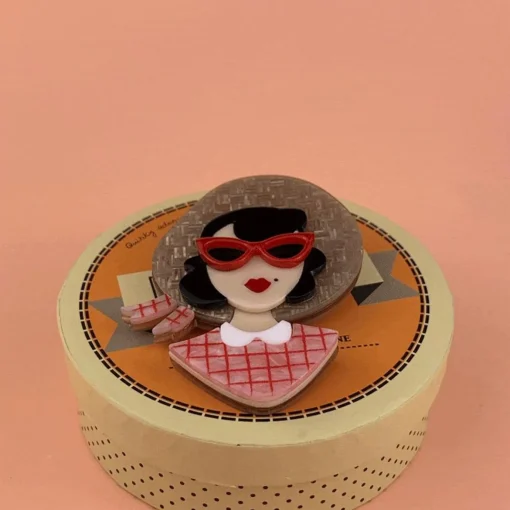 Erstwilder Picnic Portrait Brooch* Brooches