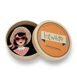 Erstwilder Picnic Portrait Brooch* Brooches