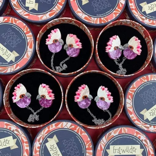 Erstwilder Pinky Promise Cardigan Clips* Brooches
