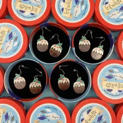 Erstwilder Plum Puddie Earrings* Earrings