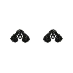 Erstwilder Poodle Glitter Stud Earrings - Black* Essential Earrings