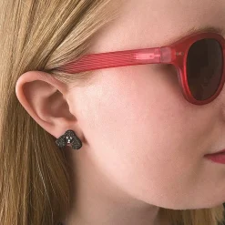 Erstwilder Poodle Glitter Stud Earrings - Black* Essential Earrings