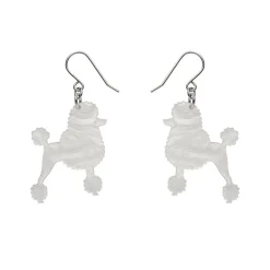 Erstwilder Poodle Ripple Hook Drop Earrings - White* Essential Earrings