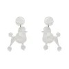 Erstwilder Poodle Ripple Post Drop Earrings - White* Essential Earrings