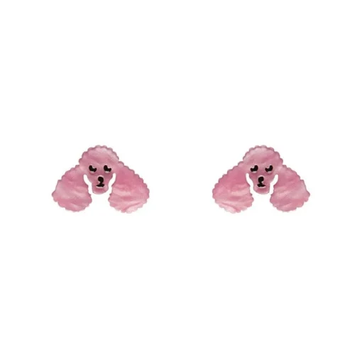 Erstwilder Poodle Ripple Stud Earrings - Pink* Essential Earrings