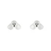 Erstwilder Poodle Ripple Stud Earrings - White* Essential Earrings