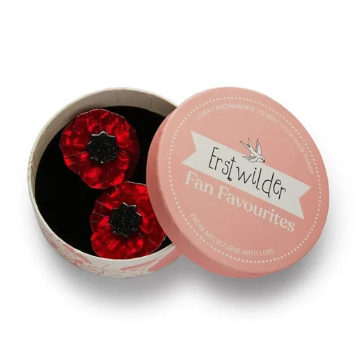 Erstwilder Poppy Field Hair Clips Set - 2 Piece* Hair Clips & Claws