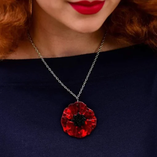 Erstwilder Poppy Field Pendant Necklace* Necklaces