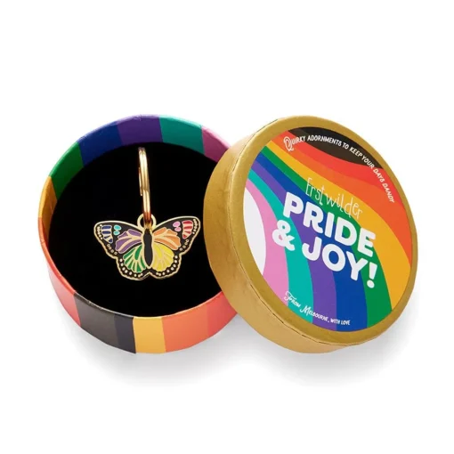 Erstwilder Prince Of Pride Butterfly Enamel Charm* Enamel Key Rings