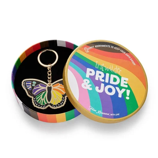 Erstwilder Prince Of Pride Butterfly Enamel Key Ring* Enamel Key Rings