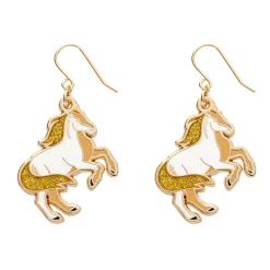 Erstwilder Princely Steed Enamel Drop Earrings* Enamel Earrings